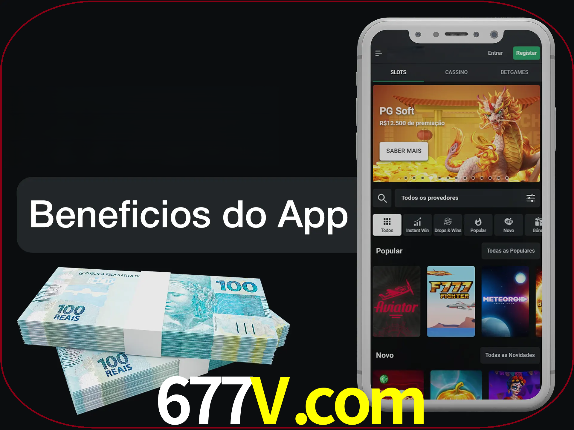 Obtenha todos os benefícios usando o aplicativo.