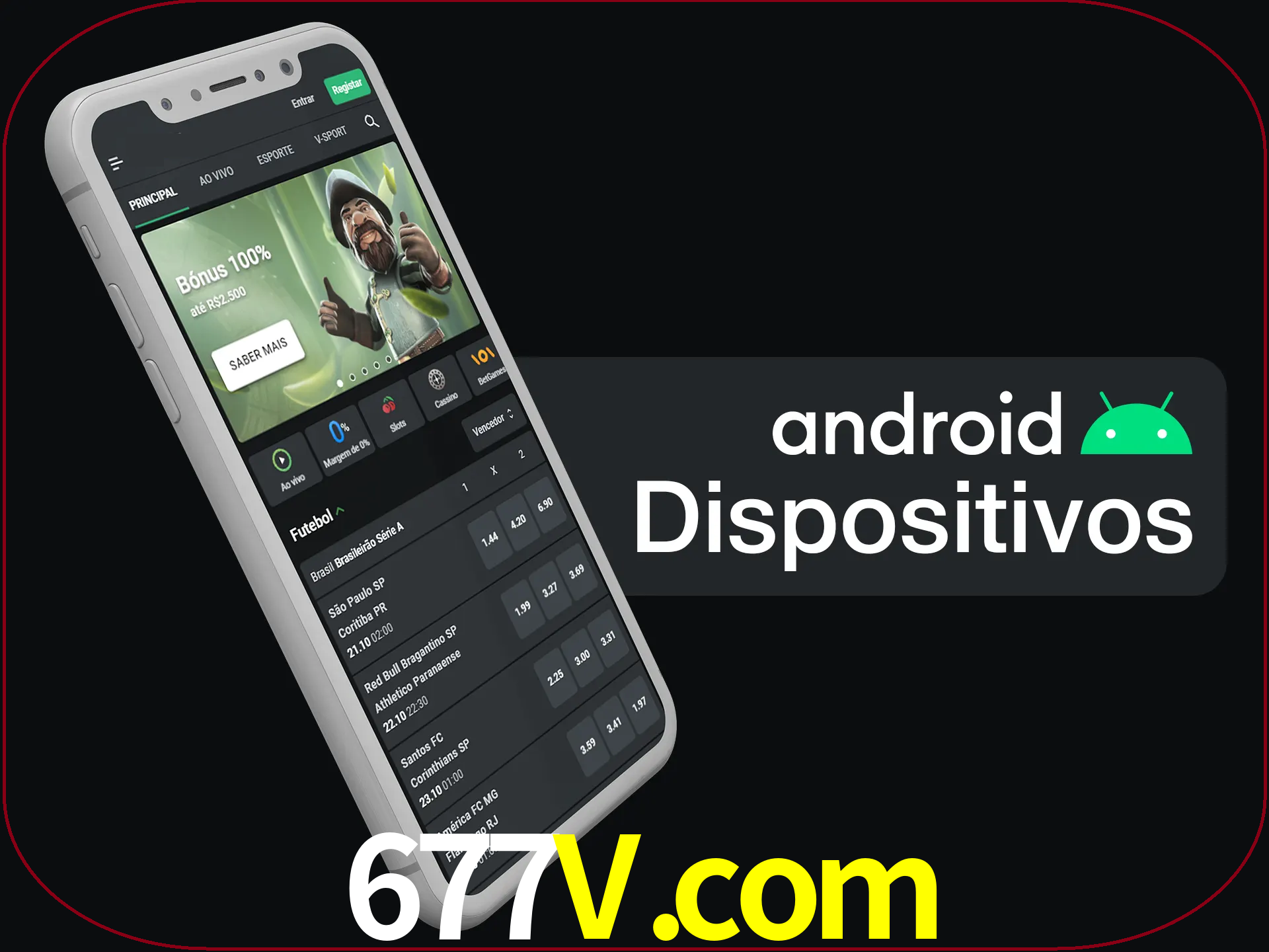 O aplicativo suporta a maioria de todos os dispositivos Android.