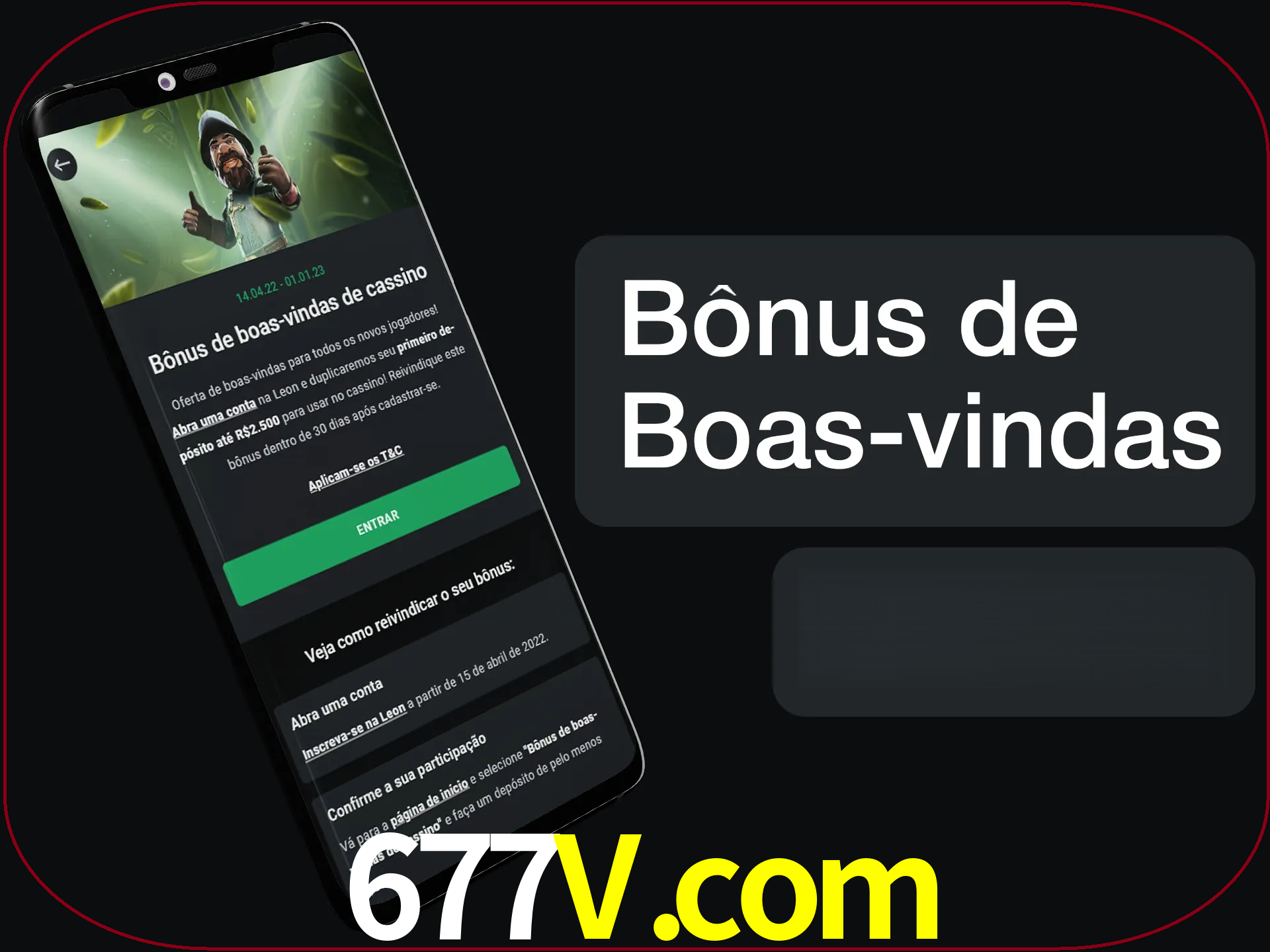Não se esqueça de usar o bônus de boas-vindas.